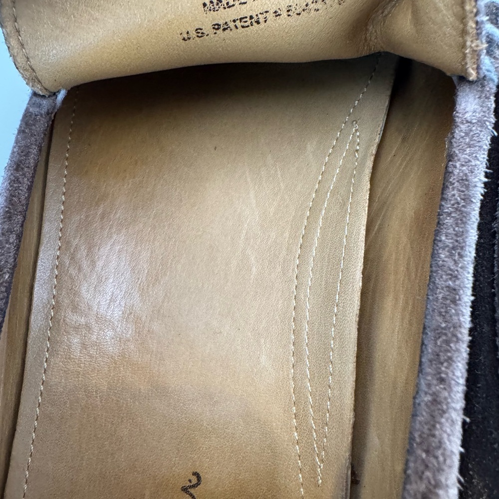 Cole Hann Mens Brown Suede Leather Driver Shoes Size 12M Nike Air Comfort EUC - Picture 14 of 16